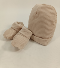 CAPPELLINO+SCARPETTE NEONATA 7526 Tellini S.r.l. Ingrosso Abbigliamento